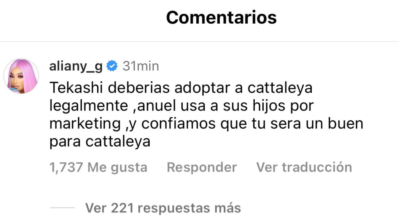 Así pidió públicamente Aliany García que Tekashi "adopte" a la hija que Yailin tiene con Anuel.