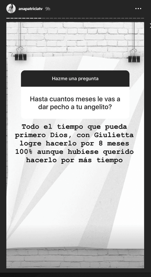 La conductora respondió a preguntas de sus seguidores en Instagram.