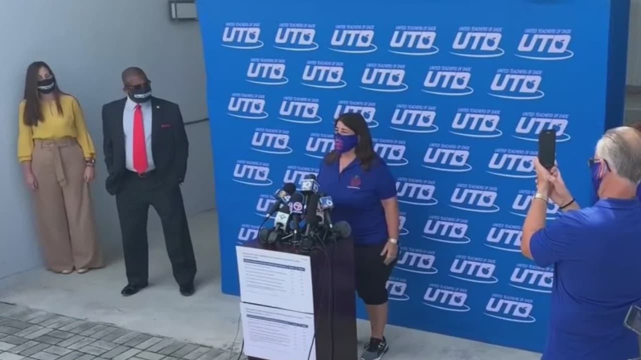 Este miércoles el Sindicato de maestros de Miami-Dade y Broward, demandaron también mayor seguridad para regresar a las escuelas.