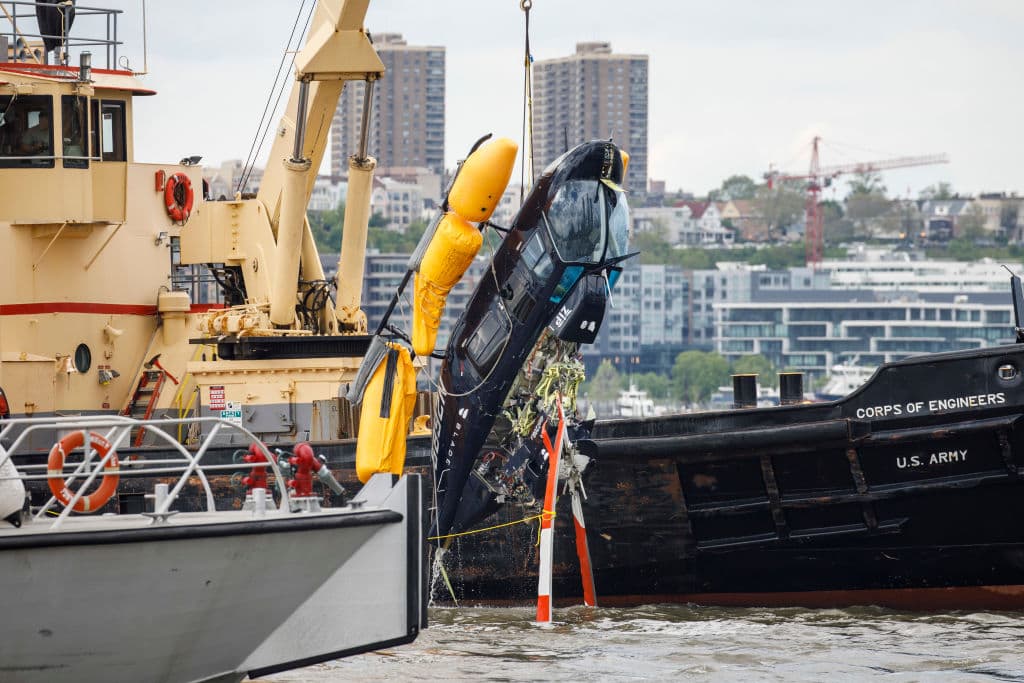 Se desintegró en el aire: NTSB publica informe sobre el desplome mortal del helicóptero en el Hudson