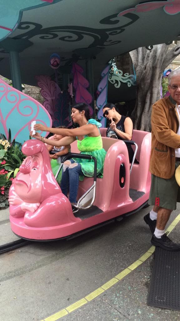 Estas fotos filtradas en Twitter mostraron a Kourt y Penélope disfrutando de los juegos.