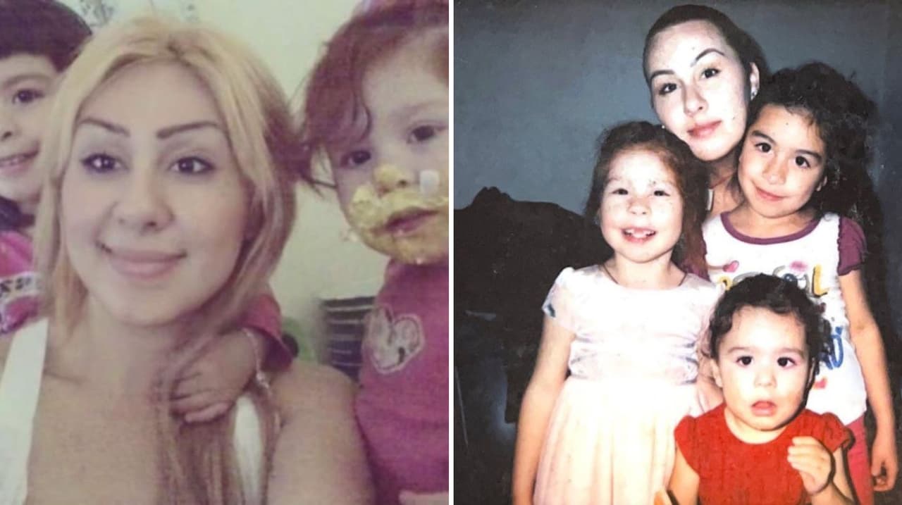 Erica Chanon y sus hijos en una foto proporcionada por su familia. La madre de seis hijos fue asesinada en San José por su marido Salvador Pantoja y las autoridades están pidiendo donativos para sacarlos adelante.