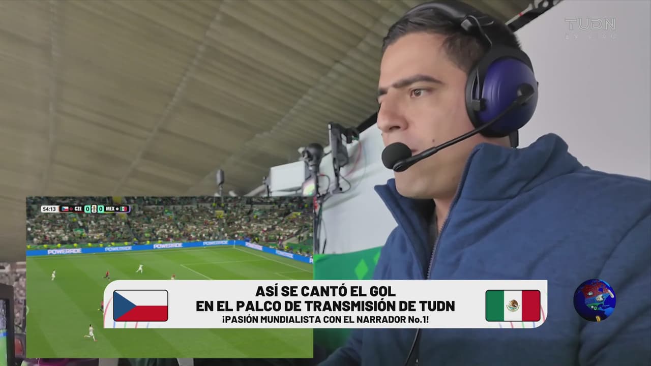 Así narró Andrés Vaca el gol de Mateo Chávez ante Chequia