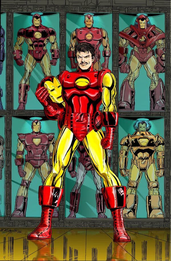 Iron Man es la identidad heróica del millonario industrial Tony Stark, creado por Lee y el dibujante Don Heck en 1963 que se ha vuelto muy popular gracias a su interpretación a cargo de Robert Downey, Jr.