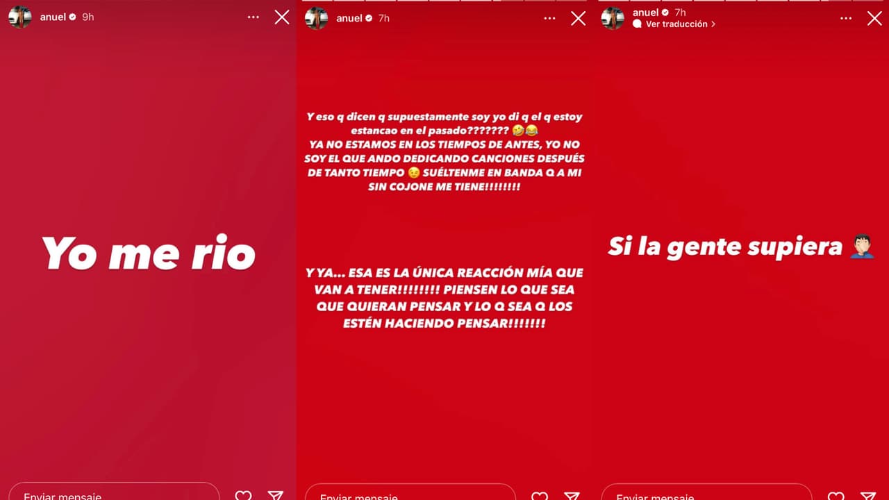 Estos son algunos de los mensajes que Anuel AA publicó en Instagram tras la presentación de su ex Karol G en el Festival de Coachella.
