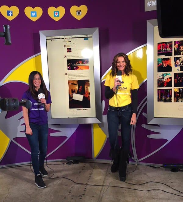 Laura G: "Equipo unido ��... Apoyando a #TeletonUSA @TeletonUSA @ceci_galliano #MomentoDeActuar".