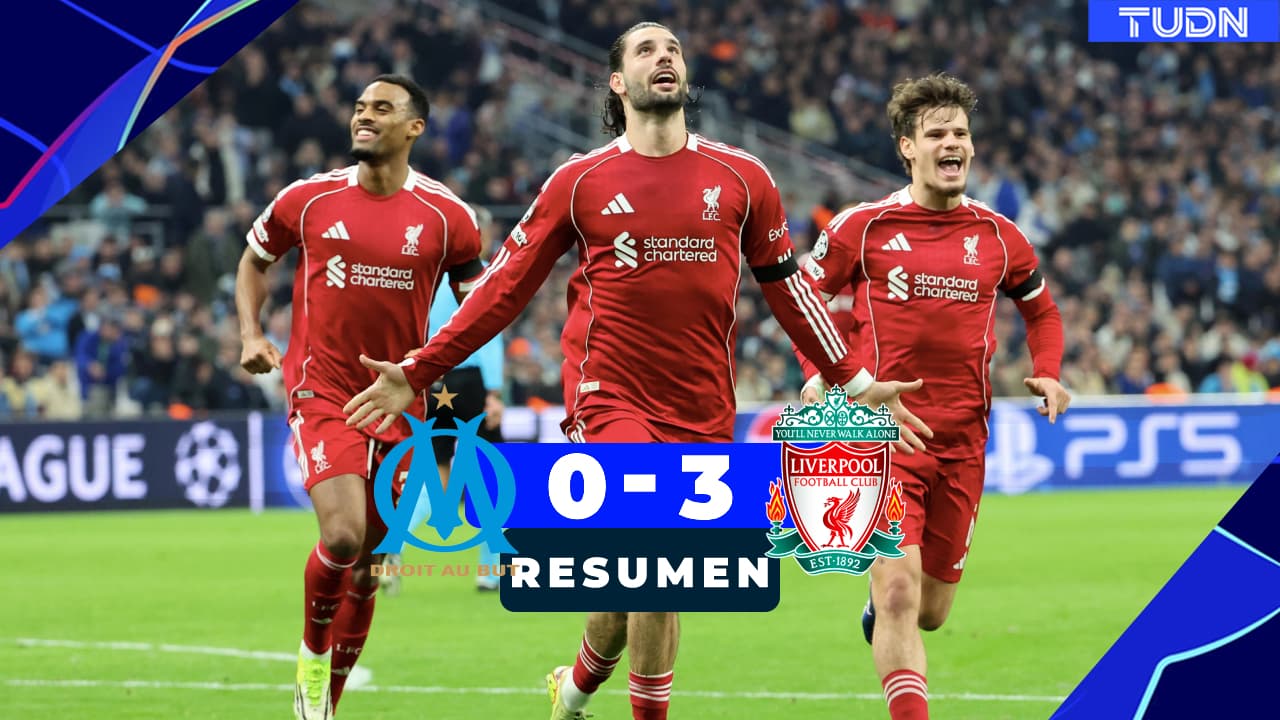 Resumen | Liverpool no tiene piedad y le pasa por encima al Marseille