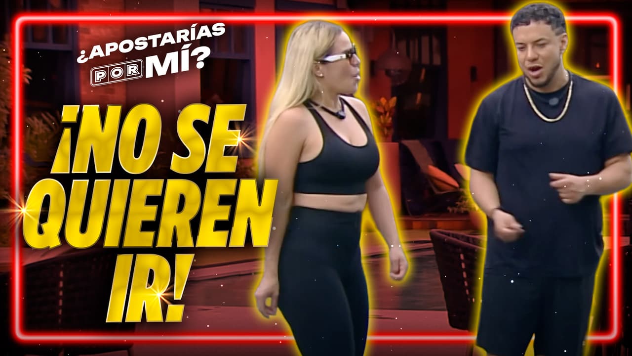 Con todo y porra, Claudia y Lorenzo hablan con el público para pedir votos