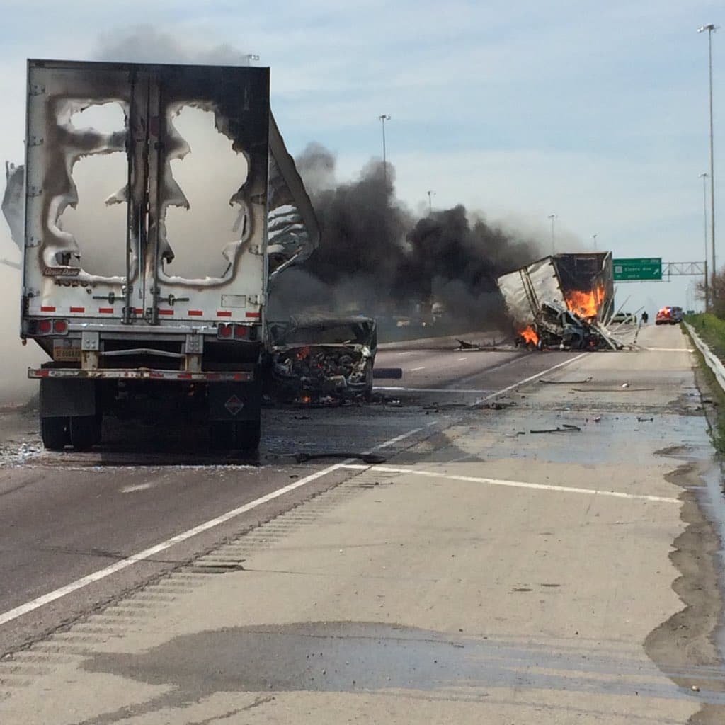 Se registra accicente en el Stevenson Expressway