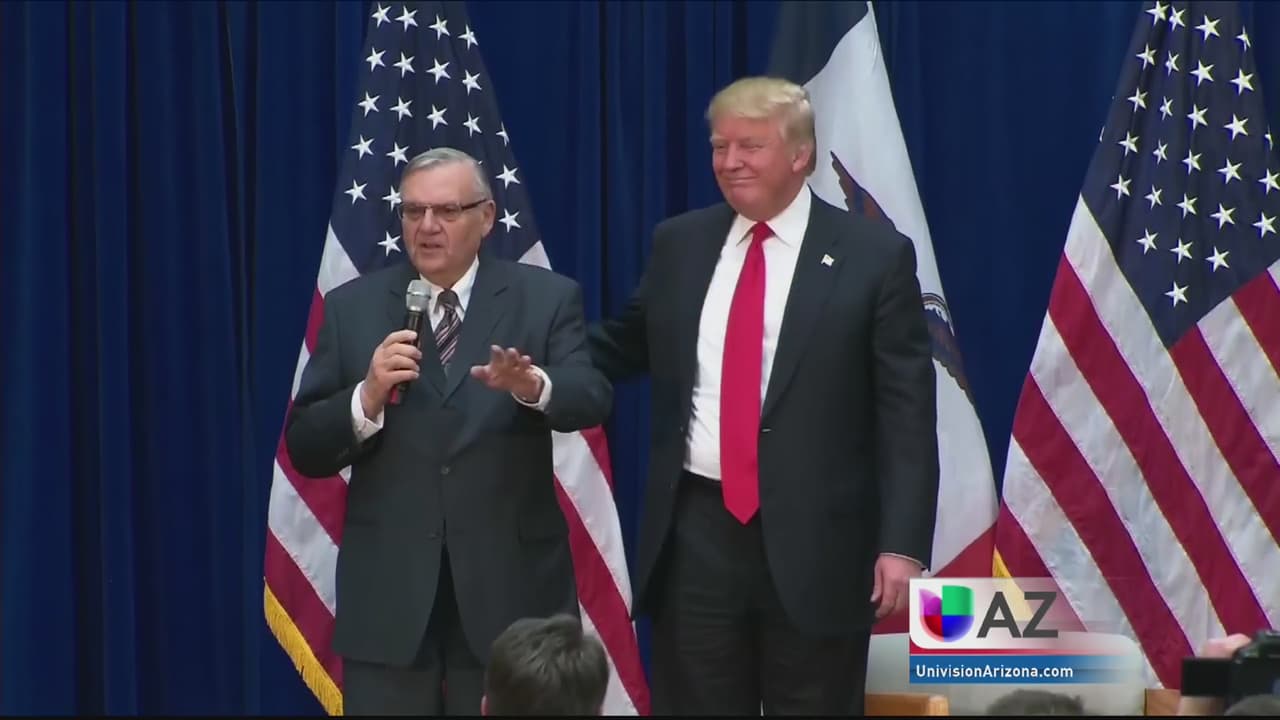 Donald Trump le pidió a Arpaio el respaldo a su candidatura 