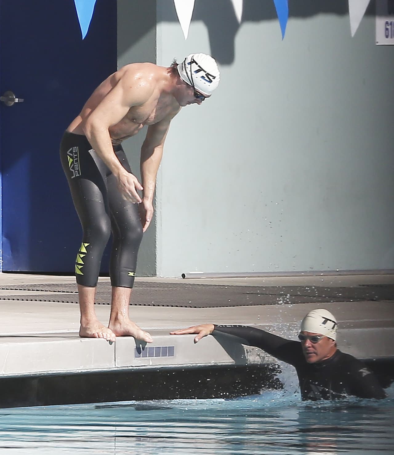 Hora de entrar al agua.