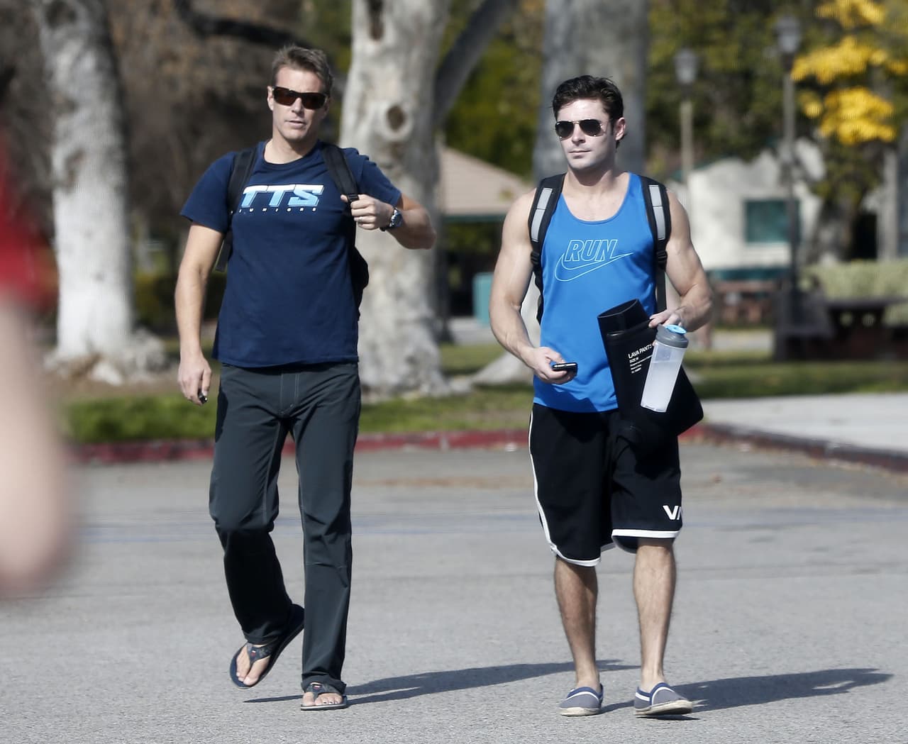 Zac Efron está muy comprometido con su entrenamiento.