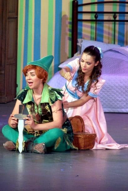 A Daniela le encanta el teatro. Aquí la podemos ver como Peter Pan en 2013.