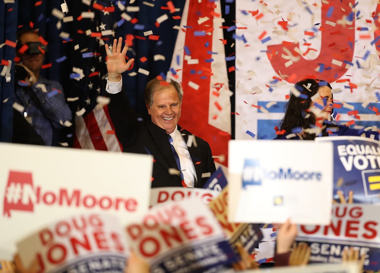 Doug Jones le arrebata a los republicanos un escaño del Senado por Alabama ayudado por las acusaciones de acoso sexual contra Roy Moore