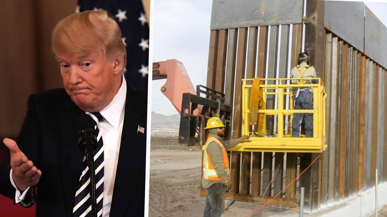 Trump insiste en pintar de negro el muro fronterizo