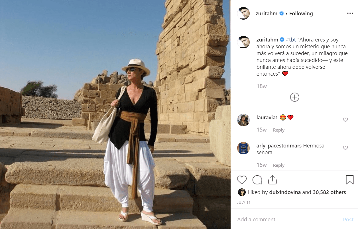 Zurita recuerda los mejores momentos que pasó junto a su esposa con fotografías.