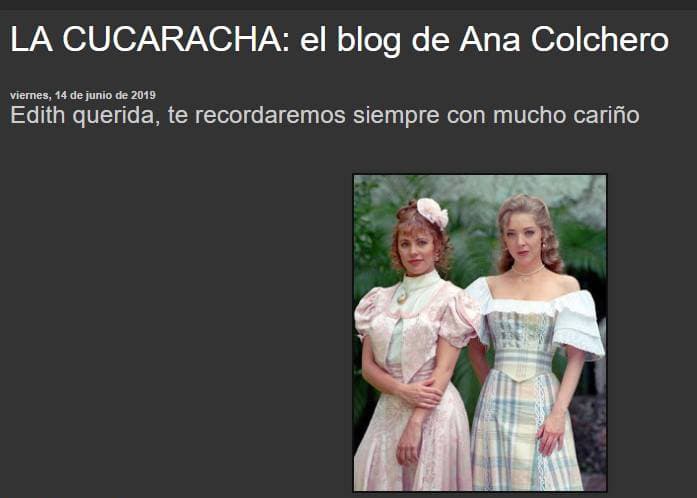 Fue así como la intérprete de Aimée recordó a Edith González, 
<a href="https://www.univision.com/noticias/salud/por-que-el-cancer-de-ovario-que-sufrio-edith-gonzalez-es-tan-peligroso-y-como-prevenirlo" target="_blank">quien perdió la vida víctima del cáncer de ovario</a> que le fue diagnosticado desde 2016.