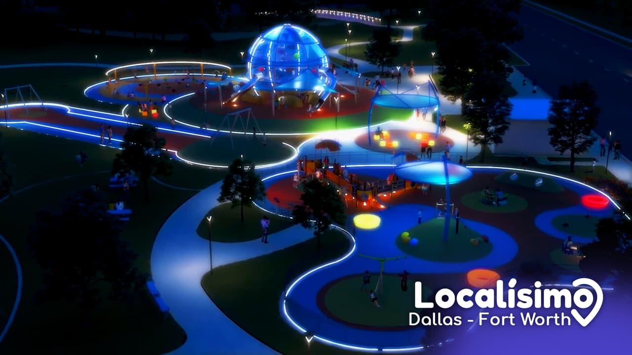 Joya: Un parque infantil que brillará en la oscuridad en el norte de Texas
