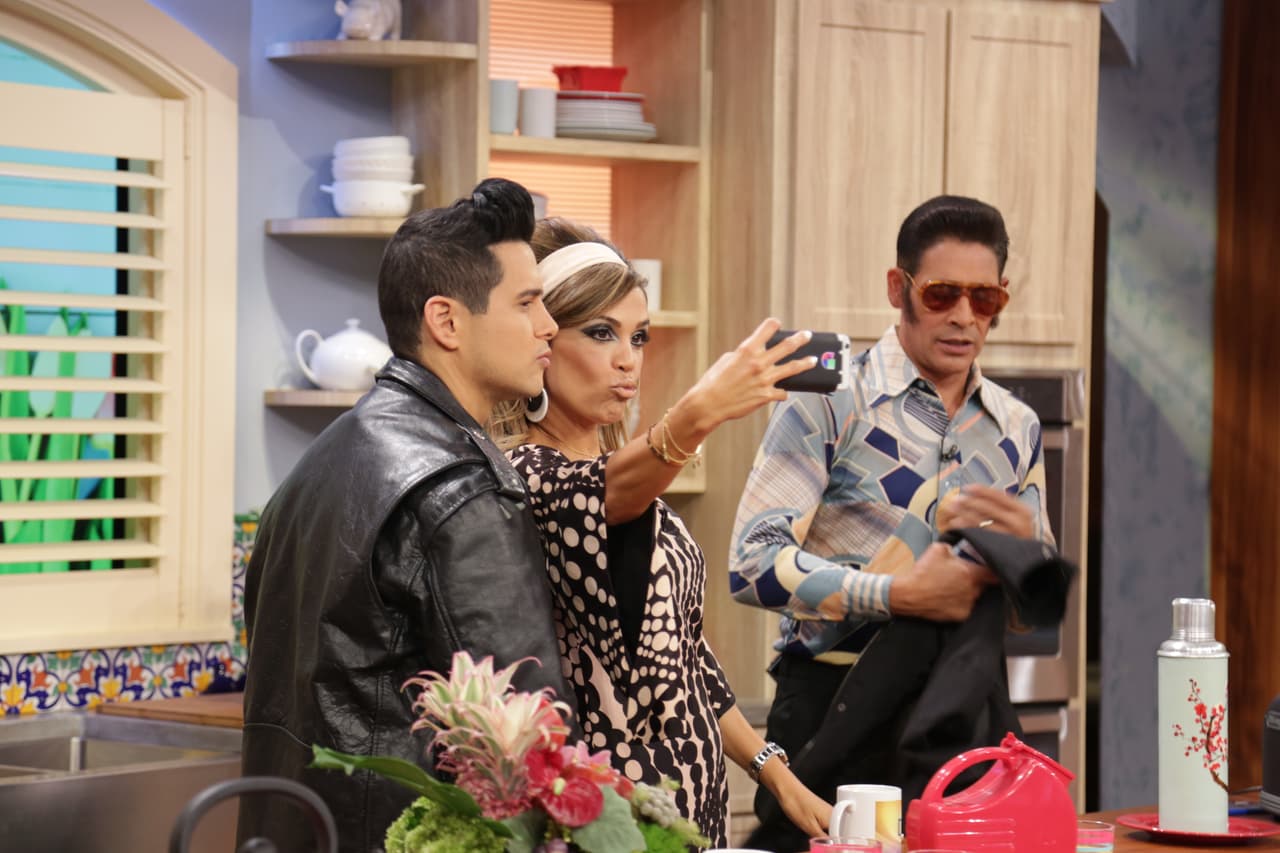 La foto de la 'selfie' no podía faltar para recordar el memorable momento.