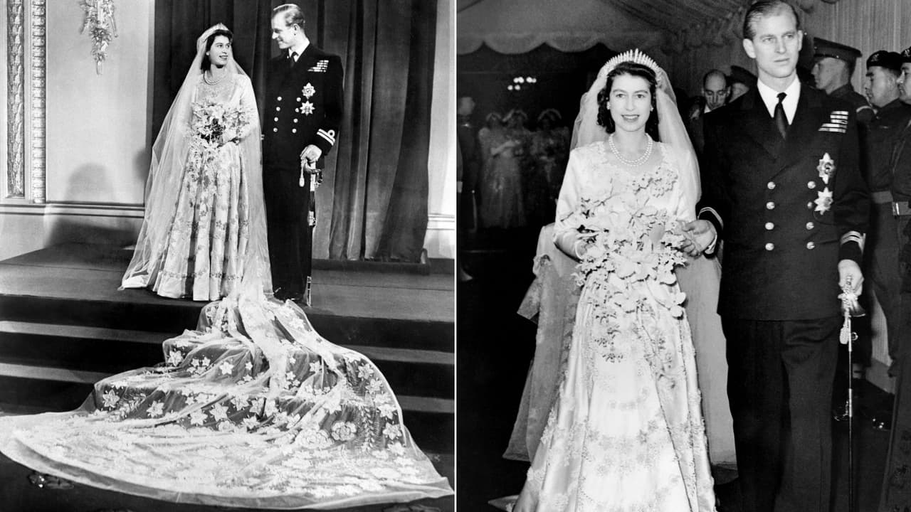 Reina Isabel II y el príncipe Felipe
