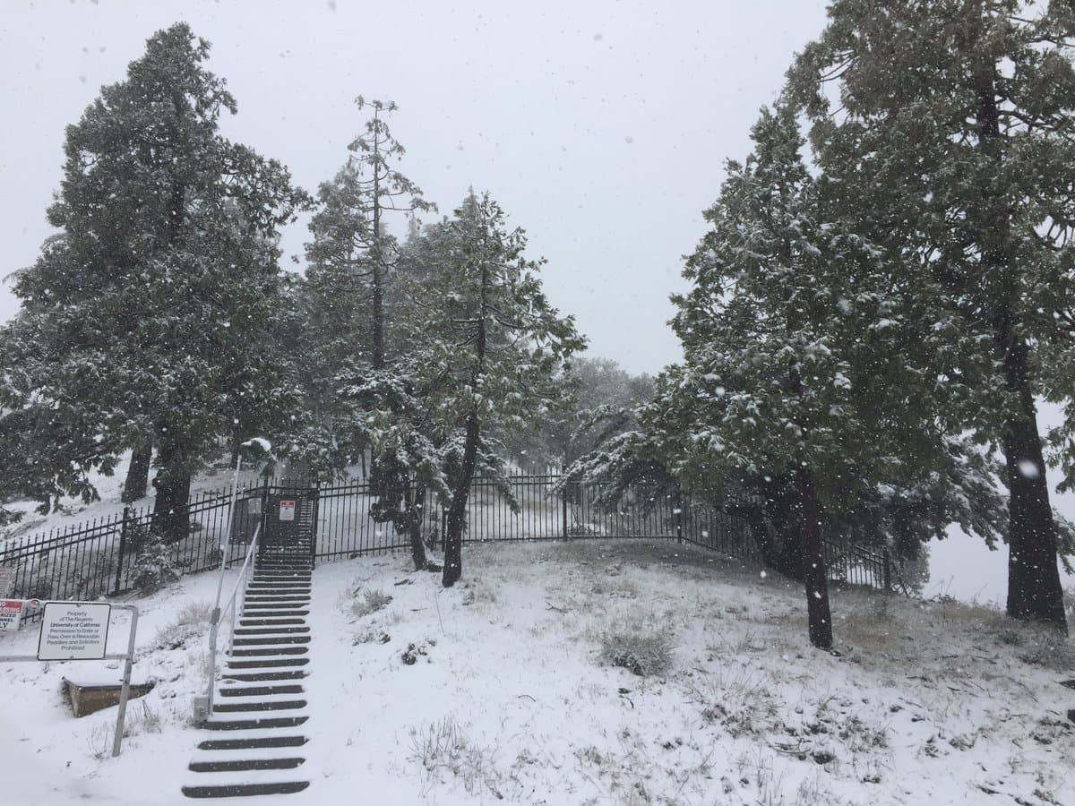 La tormenta que trajo nieve al Área de la Bahía