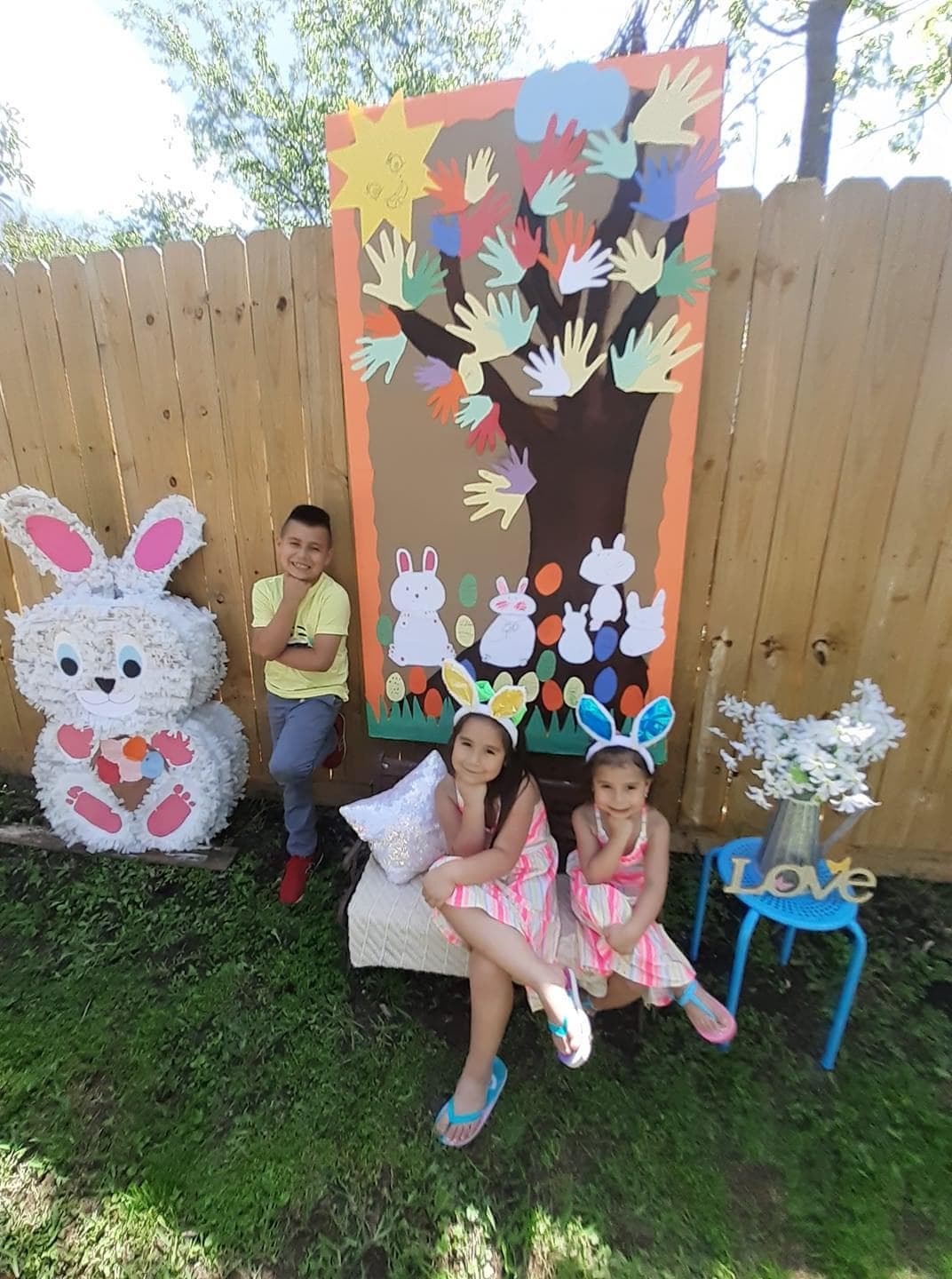 ¡Set fotográfico en casa para guardar el recuerdo de esta Pascua!
<br>