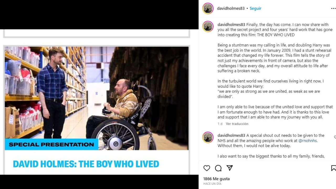 David Holmes se motró feliz de por fin ver el trabajo de cuatro años reflejado en pantalla.