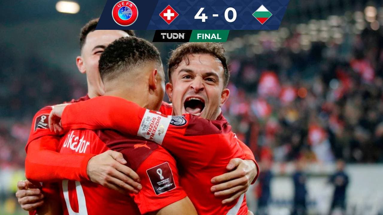 Suiza 4-0 Bulgaria, Eliminatorias UEFA; resumen, goles y crónica