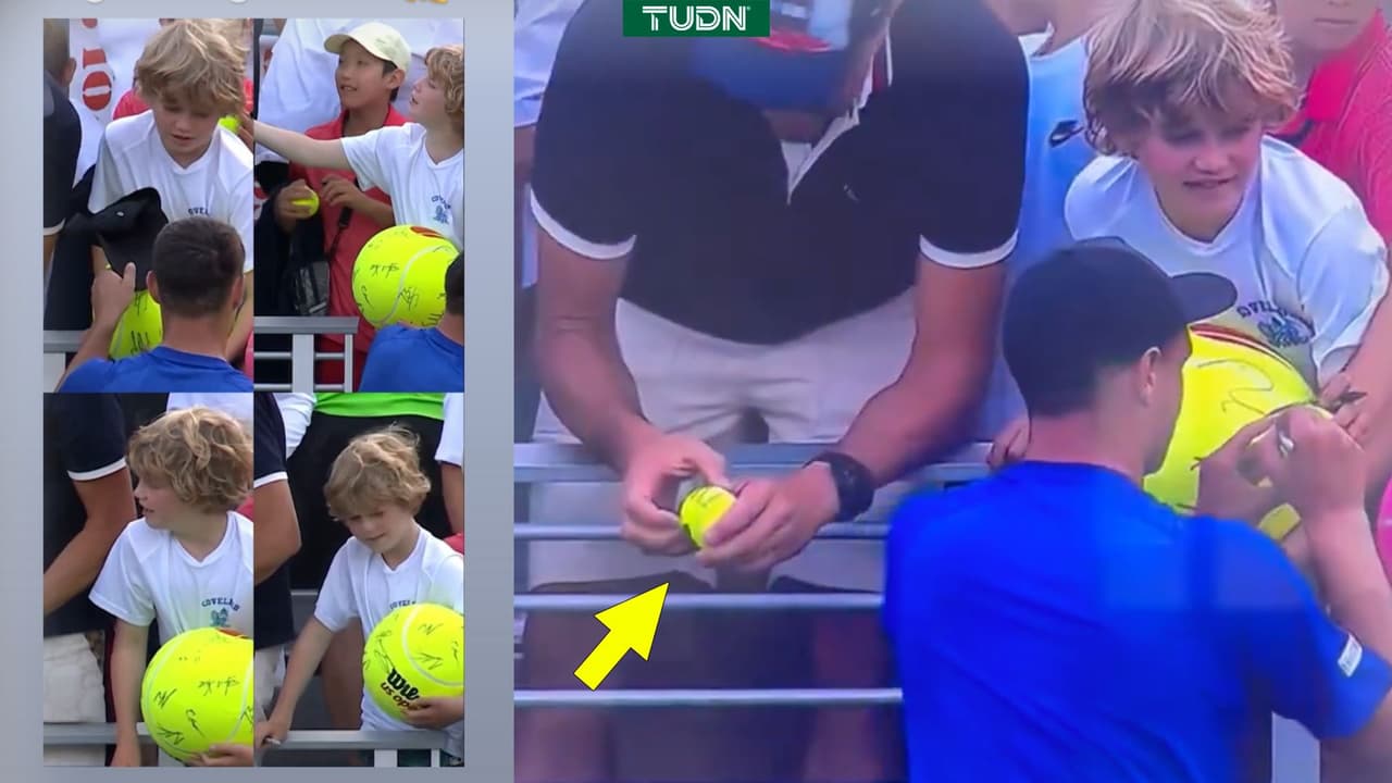Kamil Majchrzak, tenista encuentra al niño que le arrebataron su gorra en el US Open