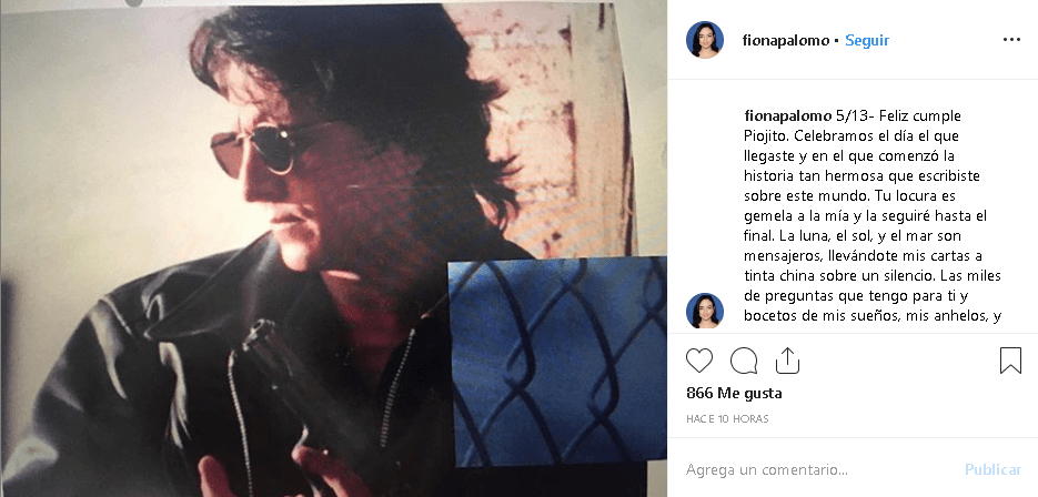 "¡Feliz cumpleaños, pá'! Camino y 
<b><a href="https://www.instagram.com/p/CAJjb1Opkn3/" target="_blank">te veo en cada rincón de la vida</a></b>, tu siempre más grande que ella. Es un mundo extraño y más difícil de lo que pensé, pero cuando pienso en que camino junto a ti y lo que me enseñaste me siento más grande que el universo. Buen viaje en tu siguiente aventura", escribió la actriz de 21 años.
<br>