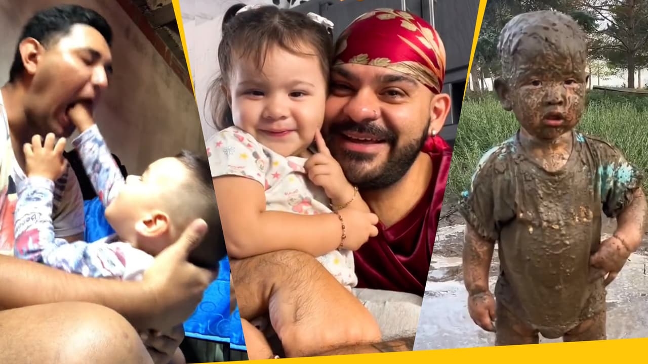 Papás muestran el lado salvaje de sus hijos con el trend Terreneitor: tienen dos personalidades