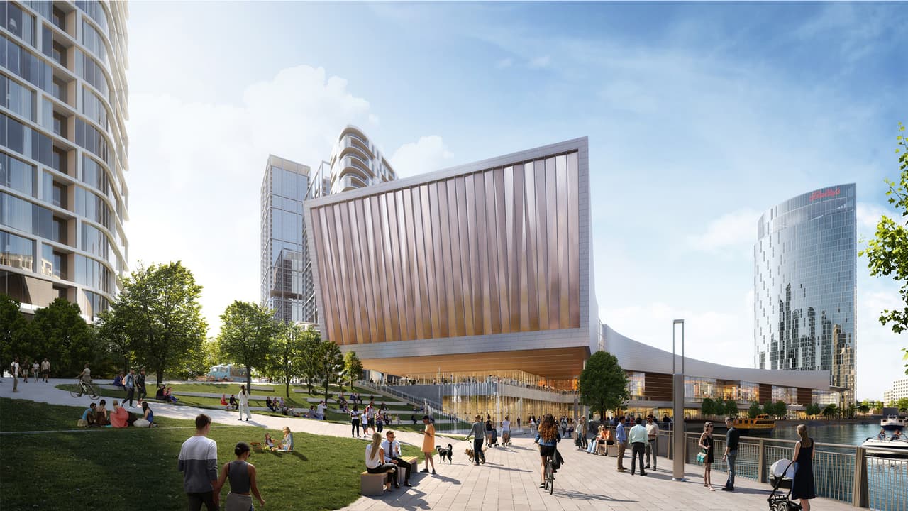 Además habrá un centro de entretenimiento con 
<b>3 mil asientos, en 70,000 pìes cuadrados. </b>