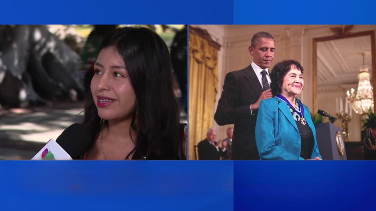 Estudiantes de UCLA recuerdan el legado de Dolores Huerta