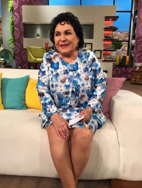 La alegría llegó al estudio con la visita de Carmen Salinas.