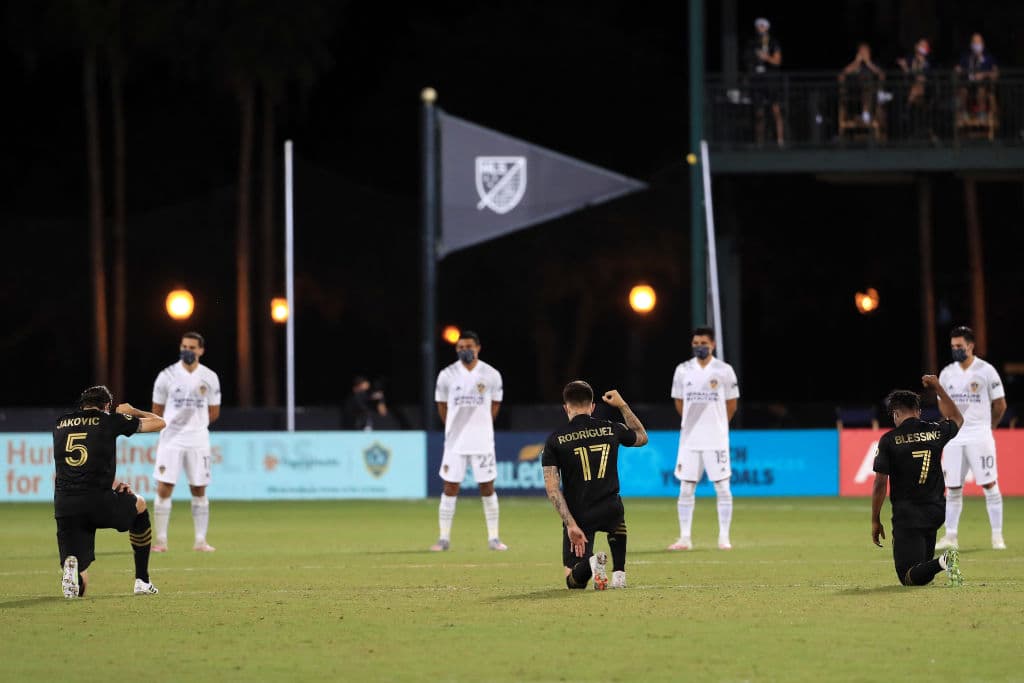 Las protestas pacíficas se han mantenido en el regreso de la MLS.