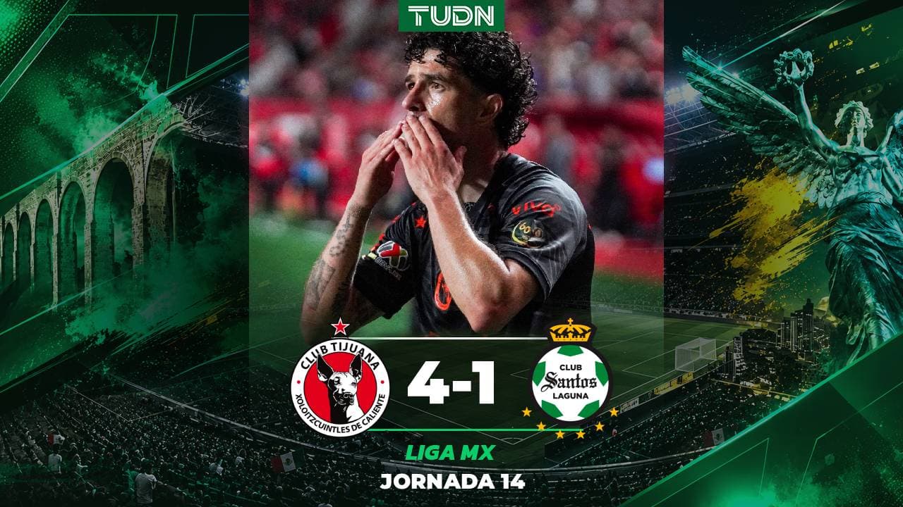 Resumen | Los Xolos ‘muerden’ al Santos y le rompen racha de victorias