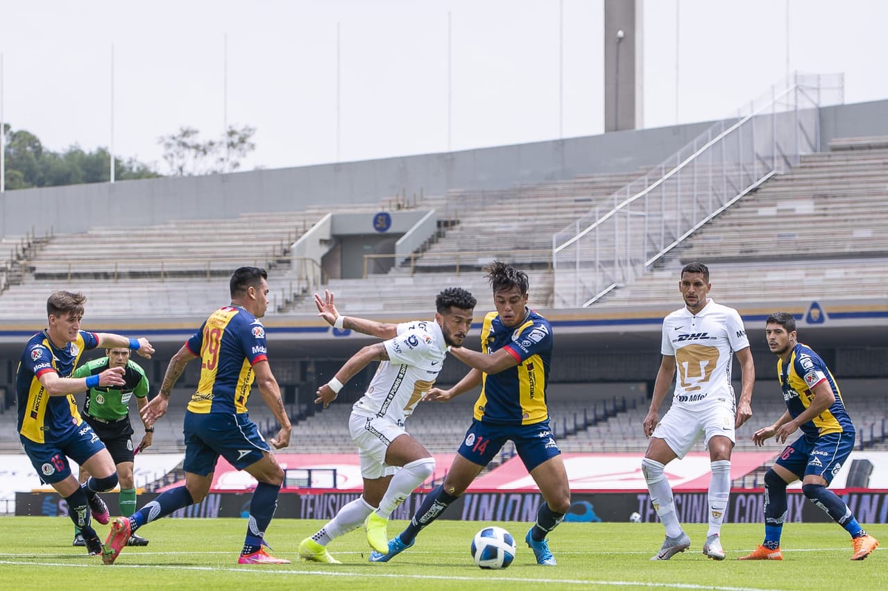Andres Vombergar, Germán Berterame y Unai Bilbao son los encargados de darle el triunfo al Atlético San Luis 1-3 sobre Pumas.