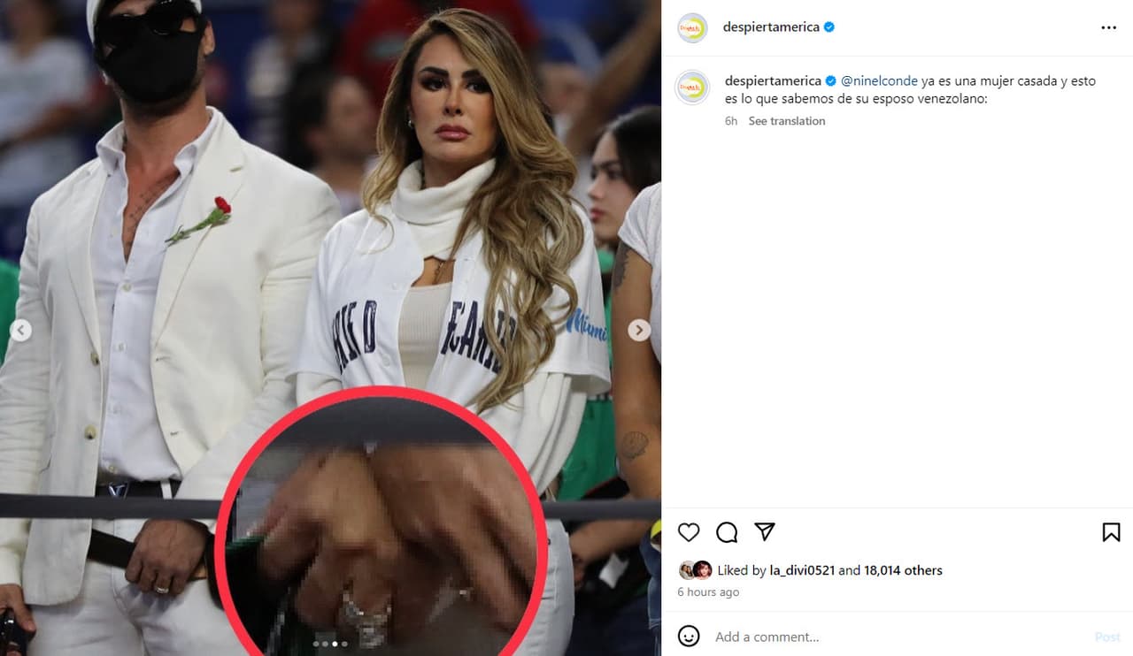 Ninel Conde y su esposo José Ángel González Cedeño.