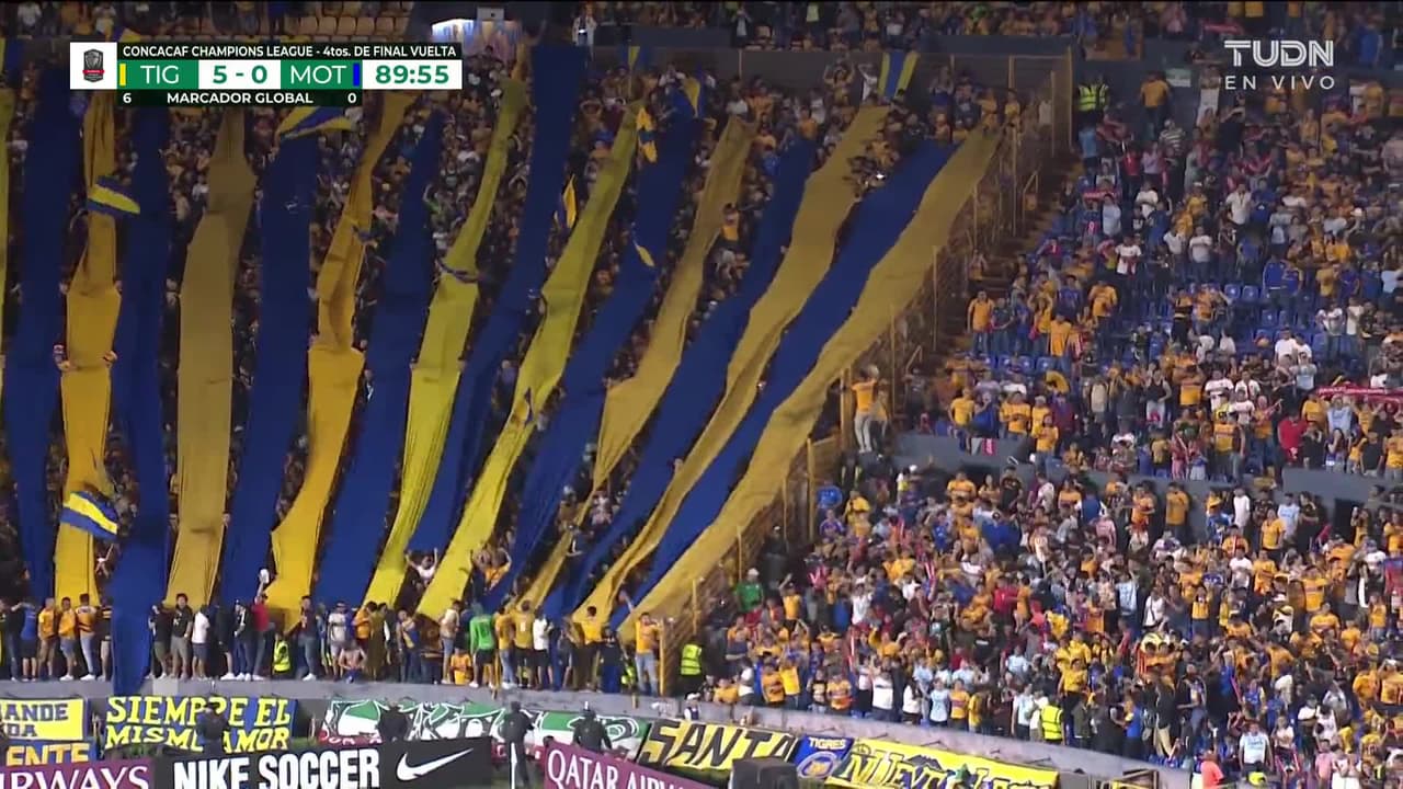 ¡GOL!  anota para Tigres. Nicolás Ibáñez