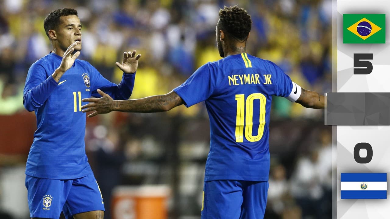 Coutinho y Neymar marcaron en el FedEx Field.