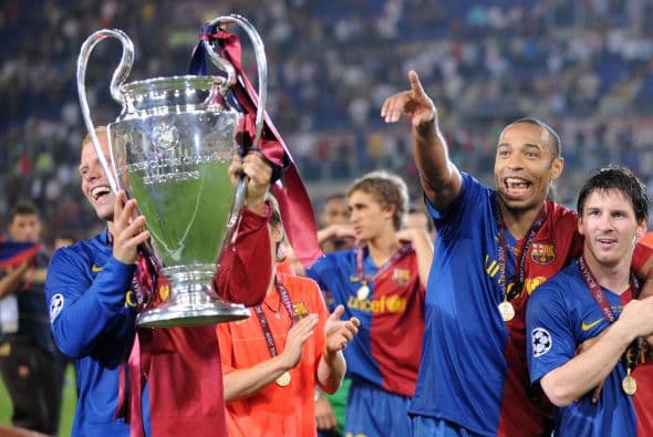 A finales de la temporada del 2009 Barcelona completaría la hazaña del triplete al conquistar la Champions League en Roma, el último gol ante el Manchester United fue obra del argentino quien así coronó un gran certamen.