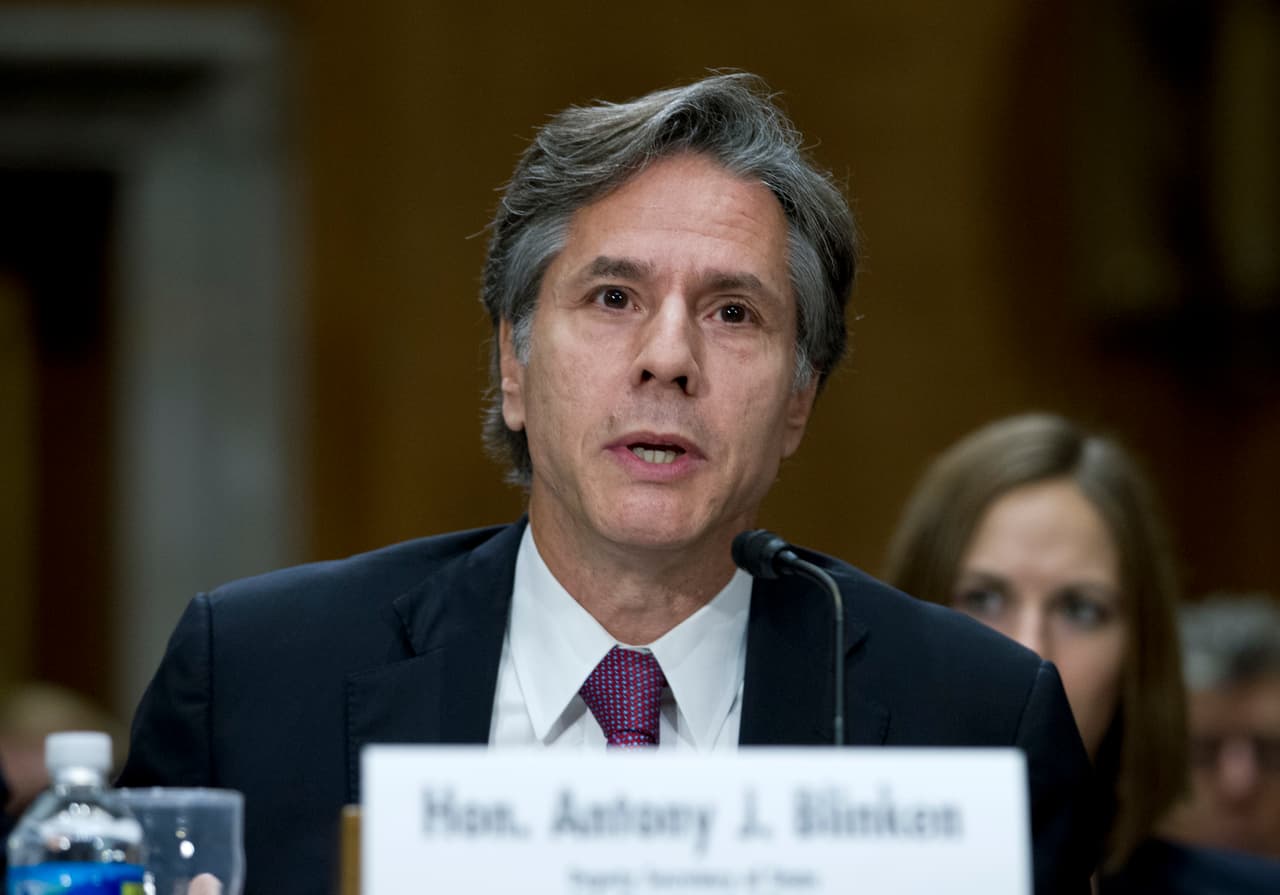 Antony Blinken testifica en el Capitolio ante el Comité de Relaciones Exteriores del Senado.