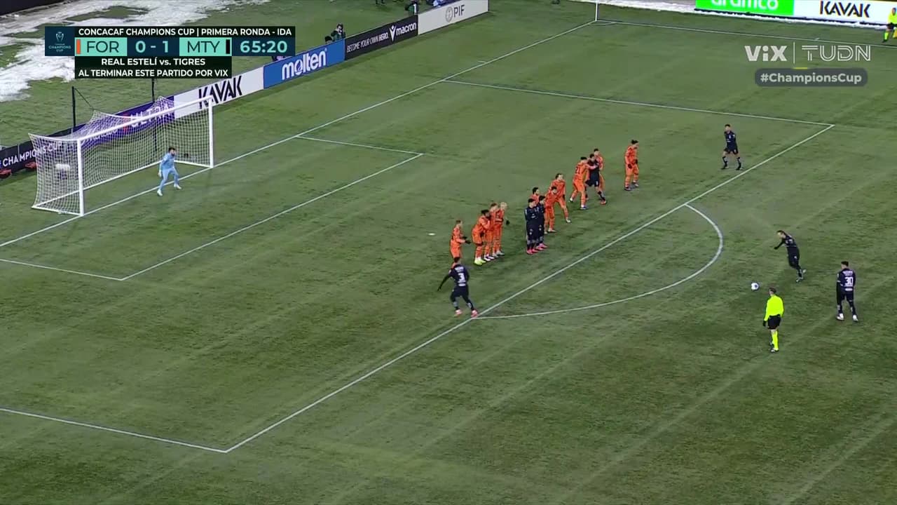 ¡Brutal golazo de Jordi Cortizo de tiro libre! Rayados pone el 2-0 vs Forge