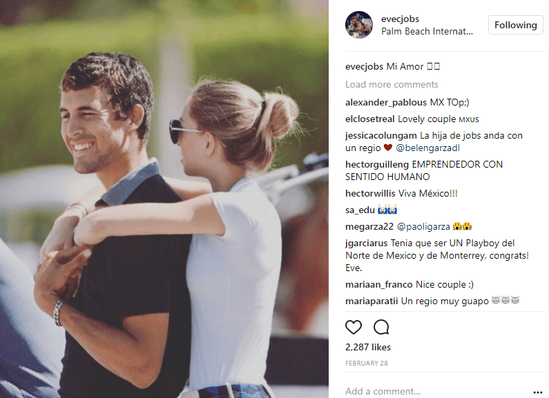 Ella ha mostrado el amor que tiene hacia su novio con publicaciones como esta a través de sus redes sociales.