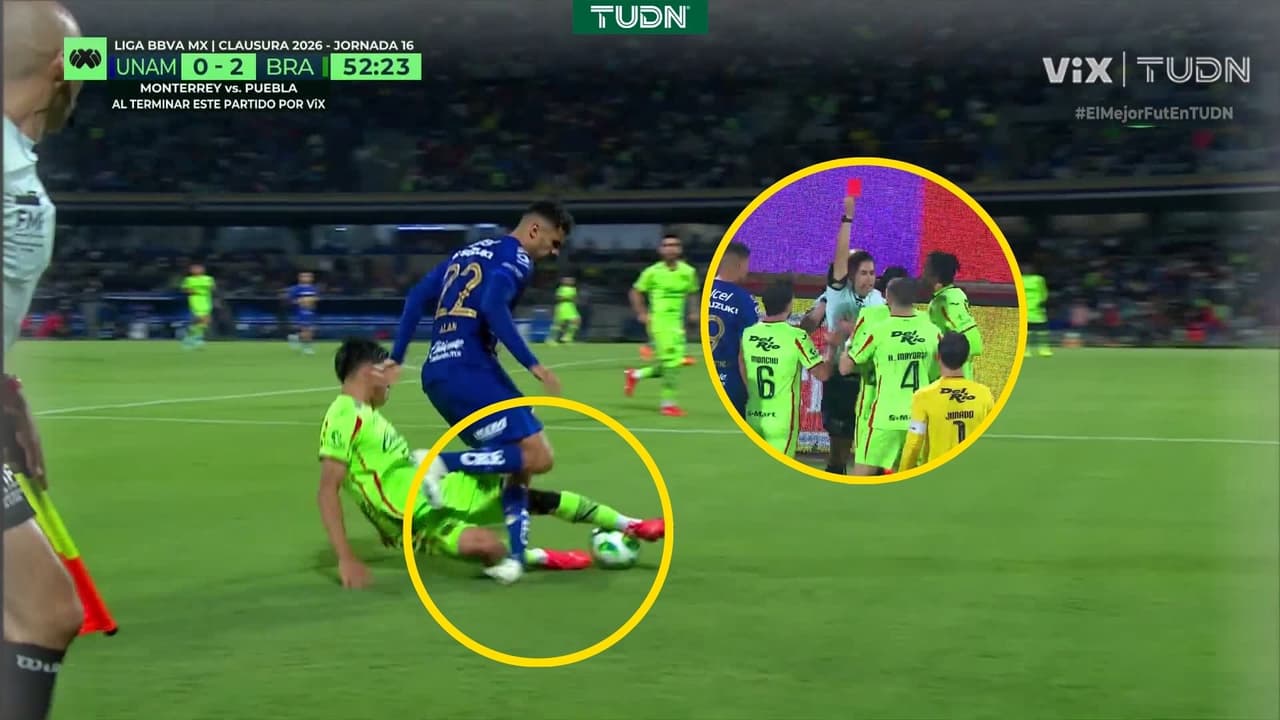 ¡Entrada criminal a Alan Medina! Sensibles imágenes en el Pumas vs Juárez