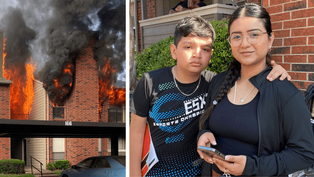 “Tragué mucho humo”: niño hispano despierta a su hermana durante incendio y los rescatan
