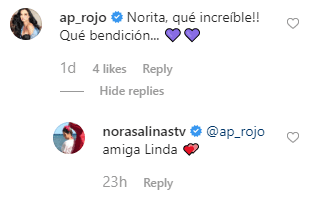 Ana Patricia Rojo también se mostró contenta por ver a Nora Salinas junto a José Miguel.