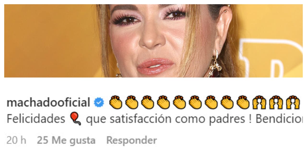 Alicia Machado fue otra de las celebridades que se unió a la felicidad de Sergio Sendel y Graco.