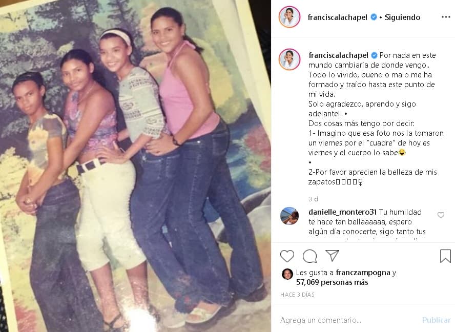 En la misma publicación resaltó lo orgullosa que se siente de sus raíces y de lo que ha logrado hasta ahora: "Por nada en este mundo cambiaría de donde vengo. Todo lo vivido, bueno o malo, me ha formado y traído hasta este punto de mi vida".