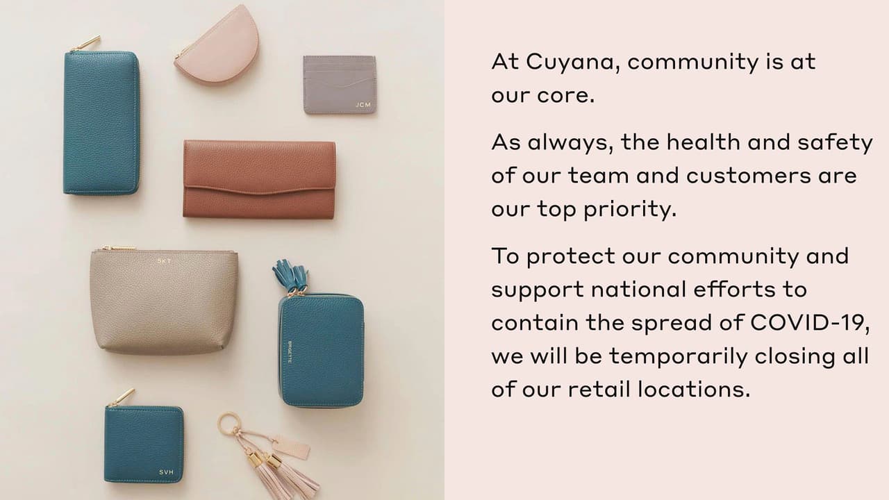 Cuyana cerró todas sus tiendas hasta nuevo aviso.